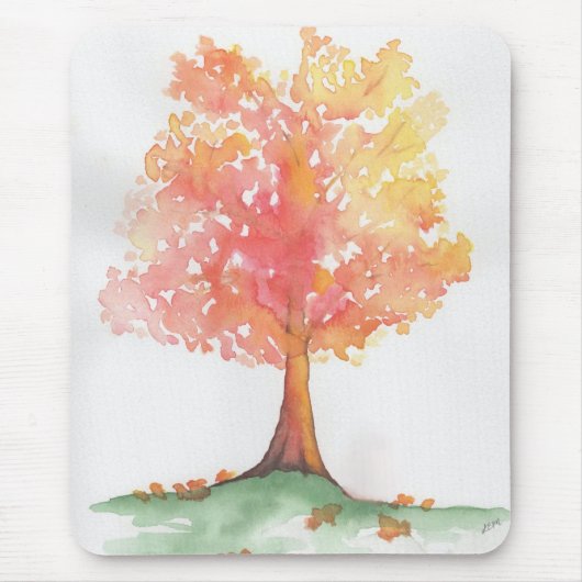 Herbstbaum Mousepad (Vorne)