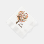 Herbstbaum Napkins Serviette (Ecke)