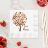 Herbstbaum Napkins Serviette (Beispiel)