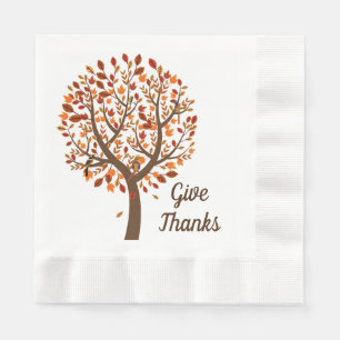 Herbstbaum Napkins Serviette