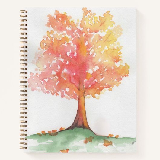 Herbstbaum Notizblock (Vorderseite)