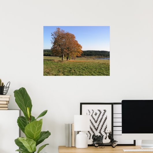 Herbstbaum Poster (Heimbüro)