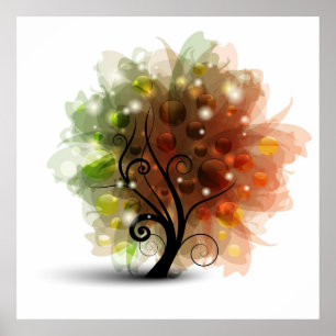 Herbstbaum Poster