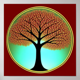 Herbstbaum-Poster Poster