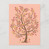 Herbstbaum Postkarte (Vorderseite)