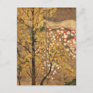 Herbstbaum Postkarte