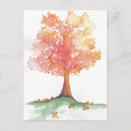 Herbstbaum Postkarte