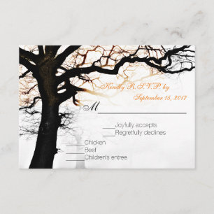 Herbstbaum-RSVP RSVP Karte