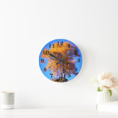 Herbstbaum Runde Wanduhr (Zuhause)