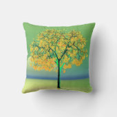 Herbstbaum Sunset Throw Kissen (Rückseite)