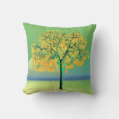 Herbstbaum Sunset Throw Kissen (Vorderseite)
