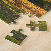 Herbstbaum und Scheune Puzzle (Seite)