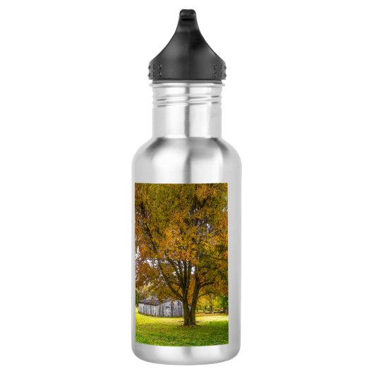 Herbstbaum und Stallhartstahlmatte Edelstahlflasche (Rechts)