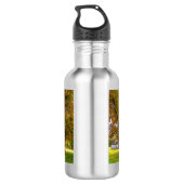 Herbstbaum und Stallhartstahlmatte Edelstahlflasche (Rückseite)