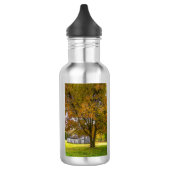 Herbstbaum und Stallhartstahlmatte Edelstahlflasche (Links)