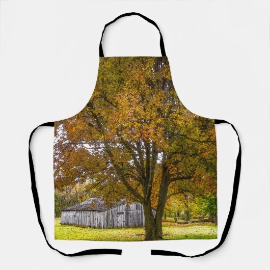 Herbstbaum und Stallpfälzte Schürze (Vorderseite)