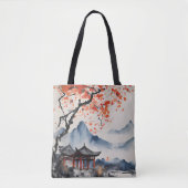 Herbstbaum und Tempel Tasche (Vorderseite)