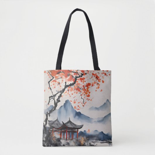 Herbstbaum und Tempel Tasche (Vorderseite)