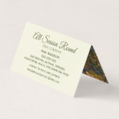 Herbstbaum-Visitenkarte Visitenkarten (Rückseite)