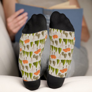 Herbstbaum-Waldmuster-Socken Socken