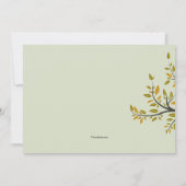 Herbstbaumbewegung Einladung (Rückseite)