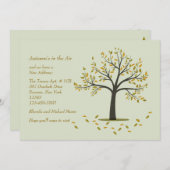 Herbstbaumbewegung Einladung (Vorne/Hinten)