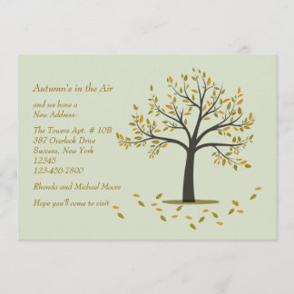 Herbstbaumbewegung Einladung