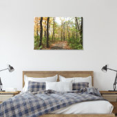 Herbstbäume auf dem Wanderweg Große Leinwand druck (Insitu (Schlafzimmer))