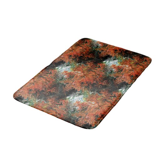 Herbstbäume..... Badematte (Schrägansicht)