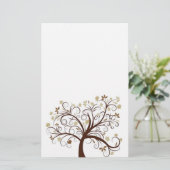 Herbstbäume Briefpapier (Stehend Vorderseite)