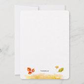 Herbstbaume Einladung (Rückseite)