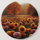 Herbstbäume/Feld mit Mäuse Button (Vorderseite)