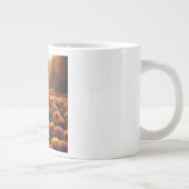Herbstbäume/Feld mit Mäuse Jumbo-Tasse (Rechts)