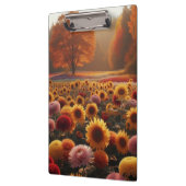 Herbstbäume/Feld mit Mäuse Klemmbrett (Links)