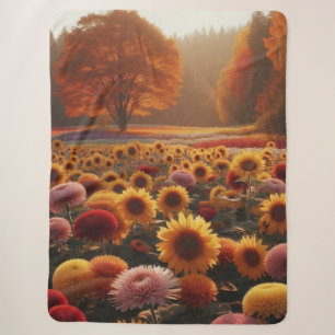 Herbstbäume/Feld mit Mäuse Sherpadecke