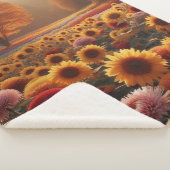 Herbstbäume/Feld mit Mäuse Sherpadecke (3/4)