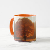 Herbstbäume/Feld mit Mäuse Tasse (Vorderseite Links)