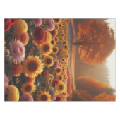 Herbstbäume/Feld mit Mäuse Tischdecke (Vorderseite (Horizontal))