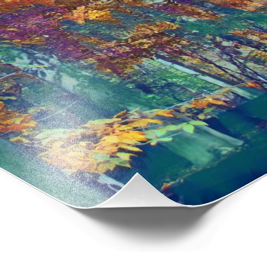 Herbstbäume Fotodruck (Ecke)