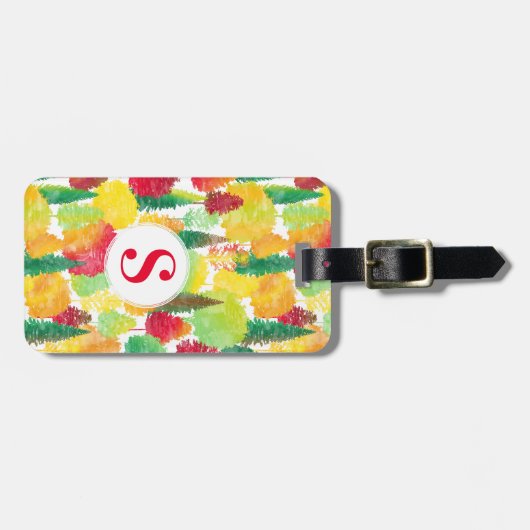 Herbstbäume Gepäckanhänger (Vorderseite horizontal)