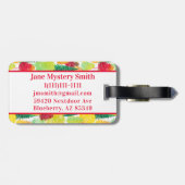 Herbstbäume Gepäckanhänger (Rückseite horizontal)