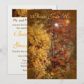 Herbstbäume Hochzeit II Einladung (Vorne/Hinten)