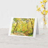 HERBSTBÄUME Karte (Gelbe Blume)