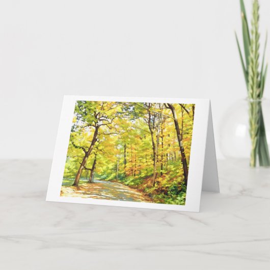 HERBSTBÄUME Karte (Vorderseite)