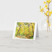 HERBSTBÄUME Karte (Gelbe Blume)