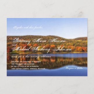 Herbstbaume Landschaft Hochzeiten Einladungen