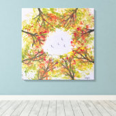 Herbstbäume Leinwanddruck (Insitu (Holzboden))