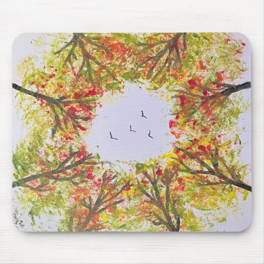 Herbstbäume Mousepad (Vorne)