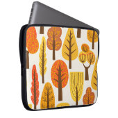 Herbstbäume, nahtloses Muster. Laptopschutzhülle (Vorne Rechts)