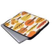 Herbstbäume, nahtloses Muster. Laptopschutzhülle (Vorne Knopf)